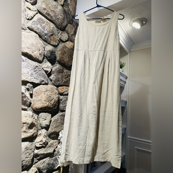 90s Kathie Lee Linen Sleeveless Dress. Size M. Excellent condition. - Picture 13 of 13